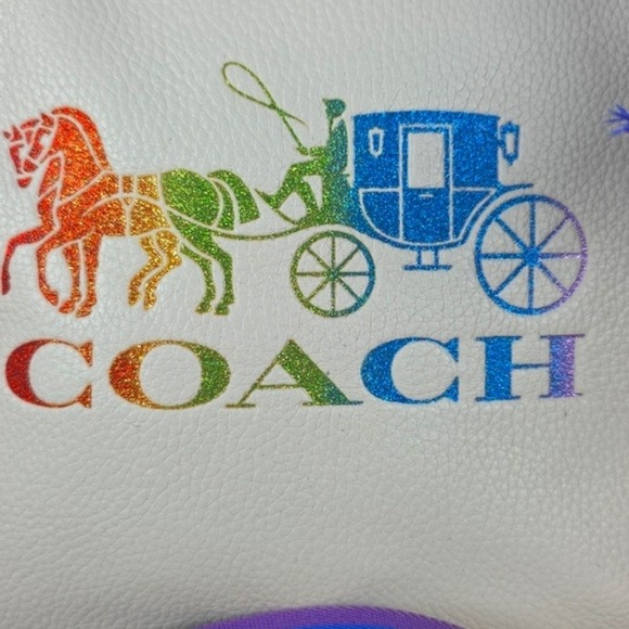 COACH‎ BAG #2505 RAINBOW XBODY SHOULDER HORSE CARRIAGE LEATHER JES SLIM NWT - Picture 5 of 15